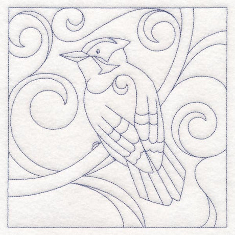 Winter Birds Quilting - Downy Woodpecker (Double Run)