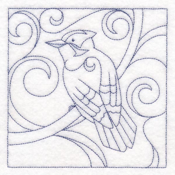 Winter Birds Quilting - Downy Woodpecker (Double Run)