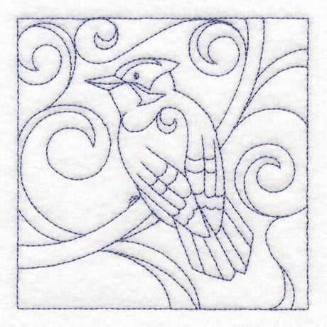 Winter Birds Quilting - Downy Woodpecker (Double Run)