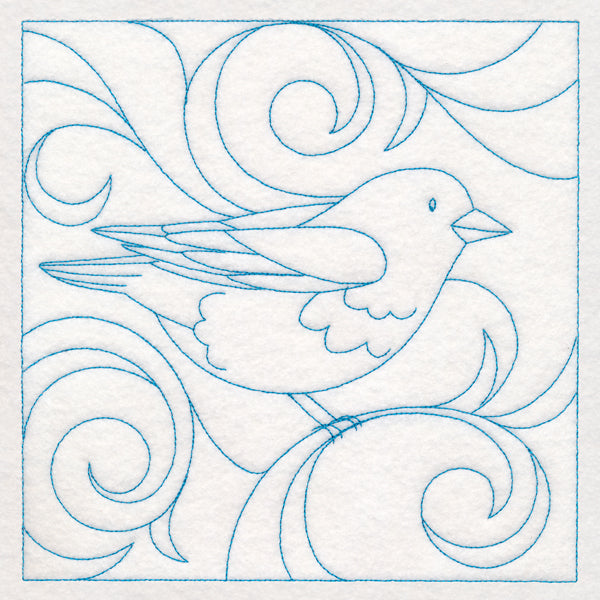 Winter Birds Quilting - Rosy Finch (Double Run)