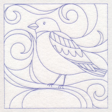 Winter Birds Quilting - Snow Bunting (Double Run)