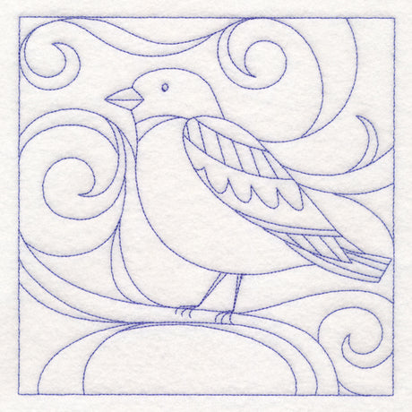 Winter Birds Quilting - Snow Bunting (Double Run)