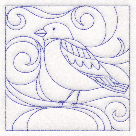 Winter Birds Quilting - Snow Bunting (Double Run)