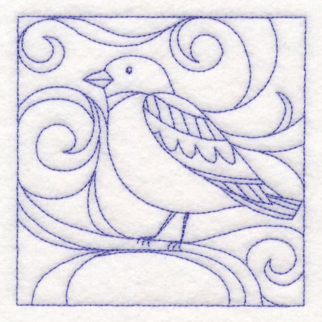 Winter Birds Quilting - Snow Bunting (Double Run)