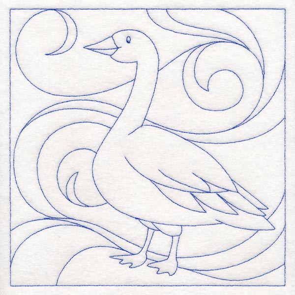 Winter Birds Quilting - Snow Goose (Double Run)