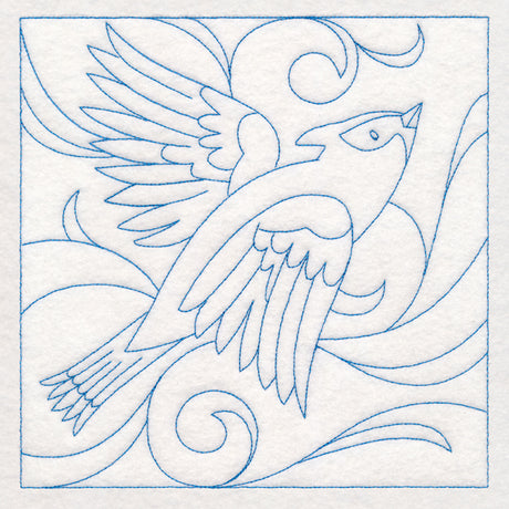 Winter Birds Quilting - Waxwing (Double Run)