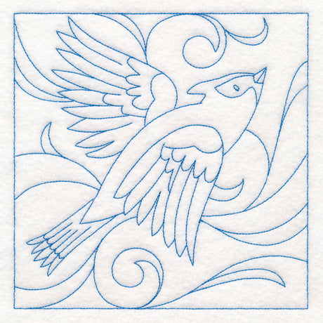 Winter Birds Quilting - Waxwing (Double Run)