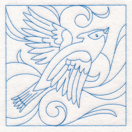 Winter Birds Quilting - Waxwing (Double Run)