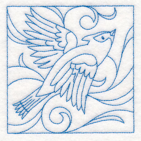 Winter Birds Quilting - Waxwing (Double Run)