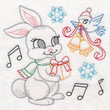 Playful Christmas Bunny (Vintage)