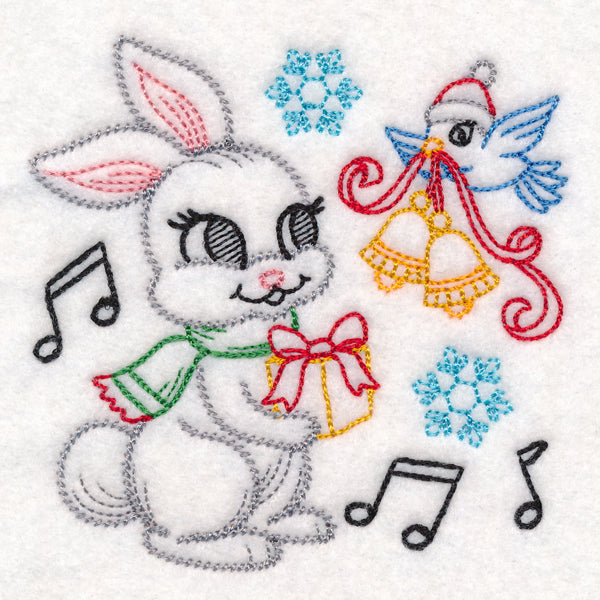 Playful Christmas Bunny (Vintage)