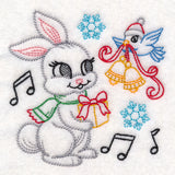 Playful Christmas Bunny (Vintage)