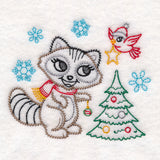 Playful Christmas Raccoon (Vintage)