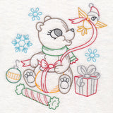 Playful Christmas Bear (Vintage)