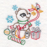 Playful Christmas Bear (Vintage)