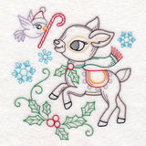 Playful Christmas Deer (Vintage)