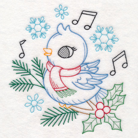 Playful Christmas Bird (Vintage)