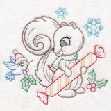 Playful Christmas Squirrel (Vintage)