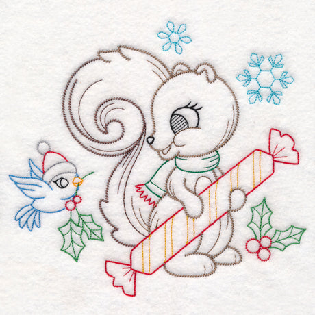 Playful Christmas Squirrel (Vintage)