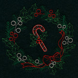 Dainty Candy Cane Wreath (Vintage)