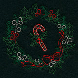 Dainty Candy Cane Wreath (Vintage)
