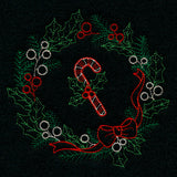 Dainty Candy Cane Wreath (Vintage)