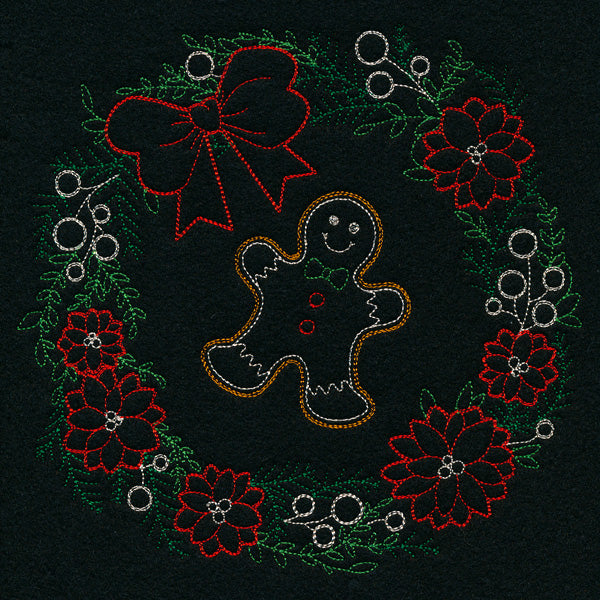 Dainty Gingerbread Wreath (Vintage)