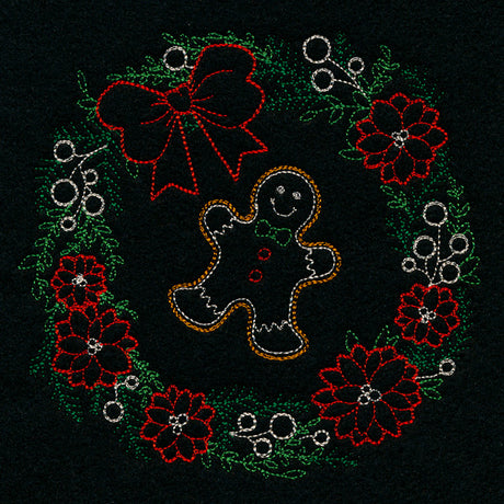 Dainty Gingerbread Wreath (Vintage)