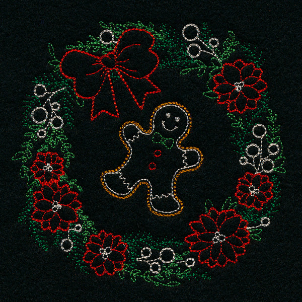 Dainty Gingerbread Wreath (Vintage)