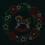 Dainty Rocking Horse Wreath (Vintage)