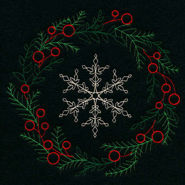 Dainty Snowflake Wreath (Vintage)