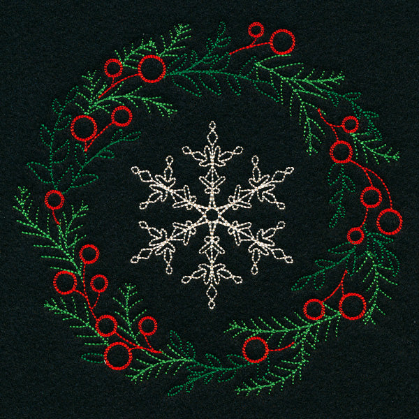 Dainty Snowflake Wreath (Vintage)