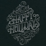 Victorian Chalkboard Happy Holidays