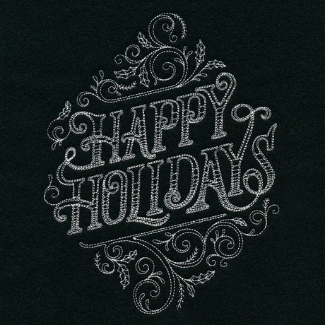 Victorian Chalkboard Happy Holidays