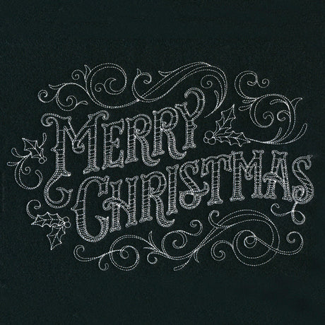 Victorian Chalkboard Merry Christmas