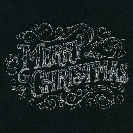 Victorian Chalkboard Merry Christmas