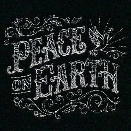 Victorian Chalkboard Peace on Earth