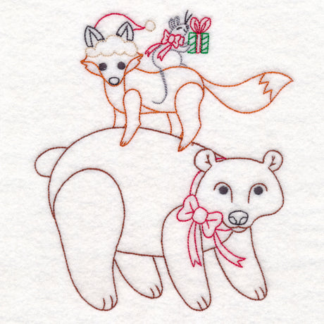 Holiday Bear and Friends Stack (Vintage)