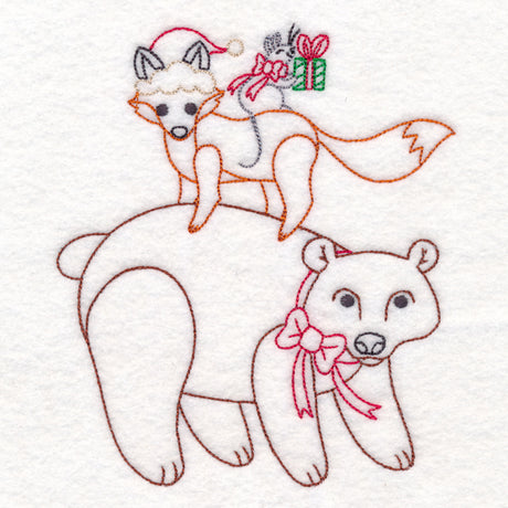 Holiday Bear and Friends Stack (Vintage)