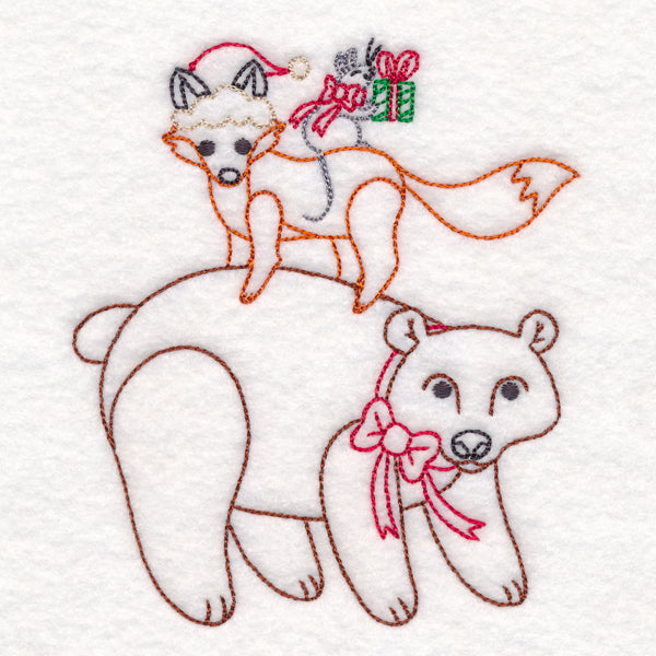 Holiday Bear and Friends Stack (Vintage)