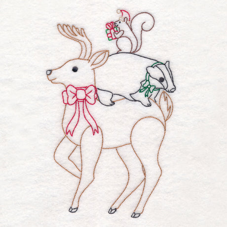 Holiday Reindeer and Friends Stack (Vintage)