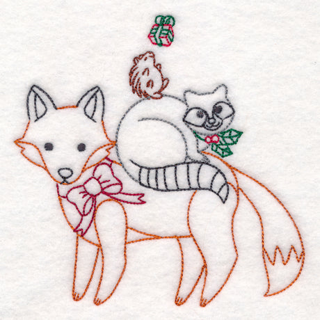 Holiday Fox and Friends Stack (Vintage)