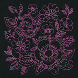 Free Spirit Floral Square (Thick Thread)