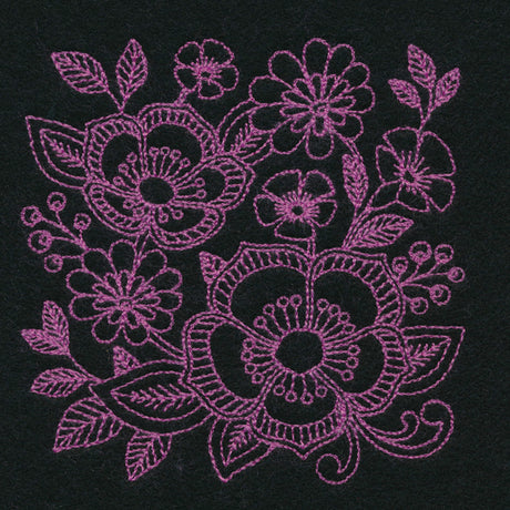Free Spirit Floral Square (Thick Thread)