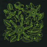Bright Blooms Floral Square (Thick Thread)
