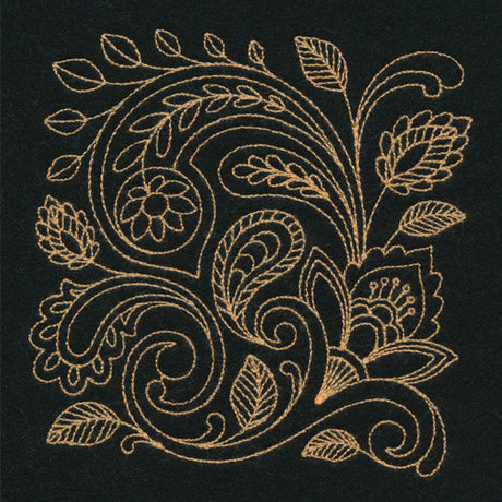 Pretty Paisley Square (Thick Thread)