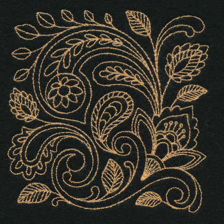 Pretty Paisley Square (Thick Thread)