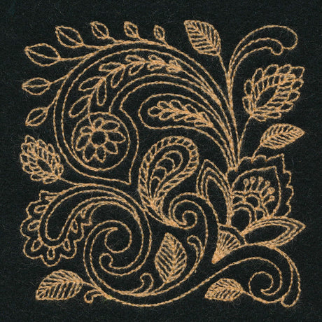 Pretty Paisley Square (Thick Thread)