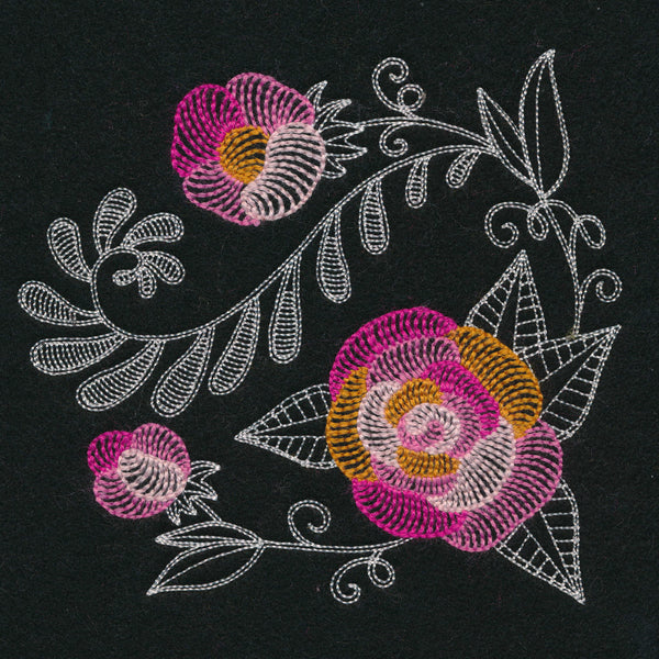 Garden Textures Square 1 (Thick Thread)