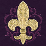 Glittering Baroque Fleur de Lis